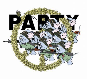 -先行予約-Mouse soldier Long sleeve tee *ホワイト*