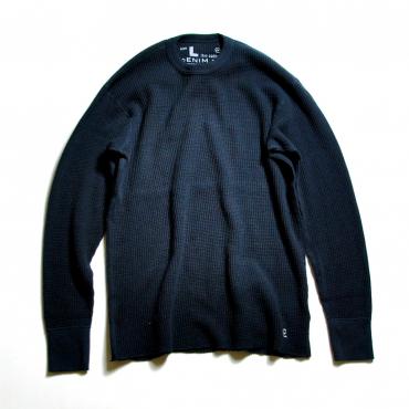 THERMAL CREW NECK LONG SLEEVE T-SHIRTS *ネイビー*