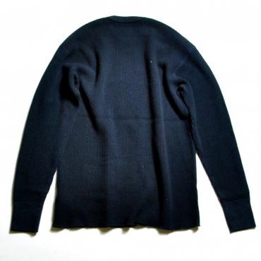 THERMAL CREW NECK LONG SLEEVE T-SHIRTS *ネイビー*