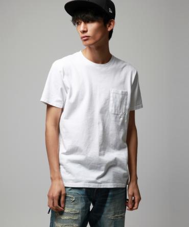 POCKET CREW NECK T-SHIRTS *ホワイト*