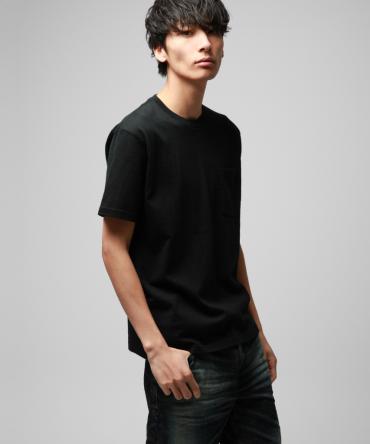 POCKET CREW NECK T-SHIRTS *ブラック*