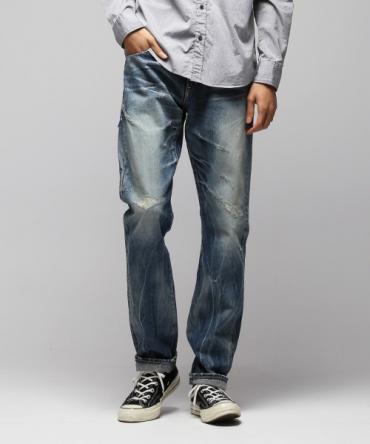 3Y W R/STRAIGHT DENIM PANTS