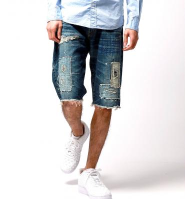 REMAKE DENIM SHORT PANTS *インディゴ*