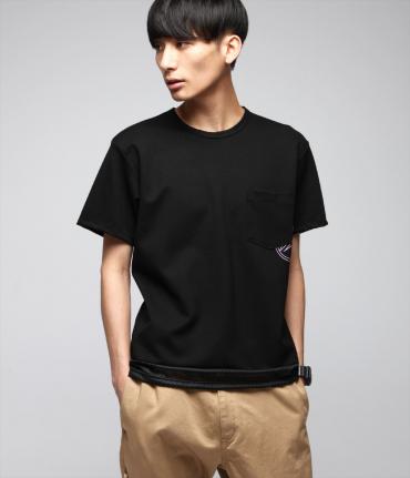 POCKET CREW NECK T-SHIRTS *BK*