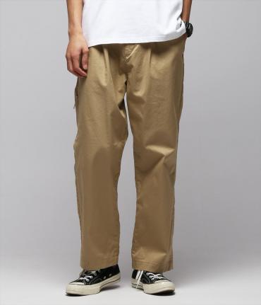 WIDE CHINO PANTS *ベージュ*