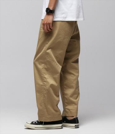 WIDE CHINO PANTS *ベージュ*