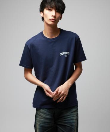 ROUND LOGO CREW NECK T-SHIRTS *ネイビー*