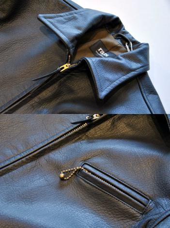 SINGLE LEATHER JKT *ダークブラウン*