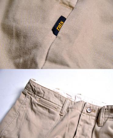 CHINO S/L PANTS **ベージュ*