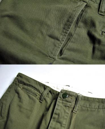 CHINO S/L PANTS **カーキ*