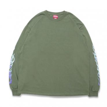 Flame L/S Tee(23aw) *グリーン*