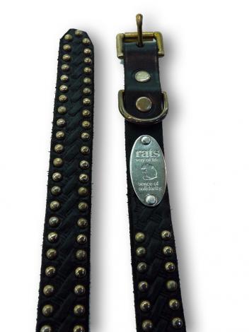 RATS STUDS BELT 20MM *BLACK*