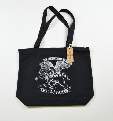 BEAR&EAGLE ZIP TOTE BAG *ブラック*