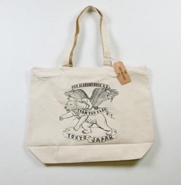 BEAR&EAGLE ZIP TOTE BAG *ナチュラル*