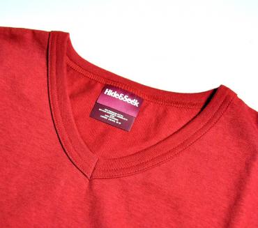 POCKET V-NECK S/S TEE **レッド*