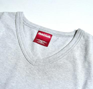 POCKET V-NECK S/S TEE **グレー*