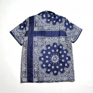 BANNDANA S/S SHIRTS **ネイビー*