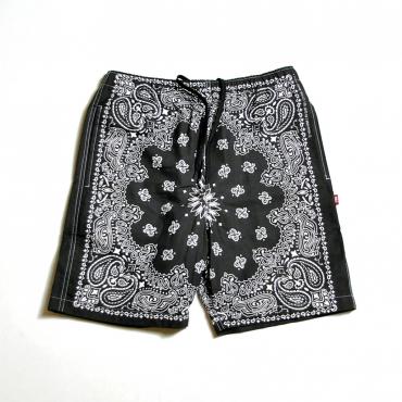 BANNDANA SHORTS **ブラック*