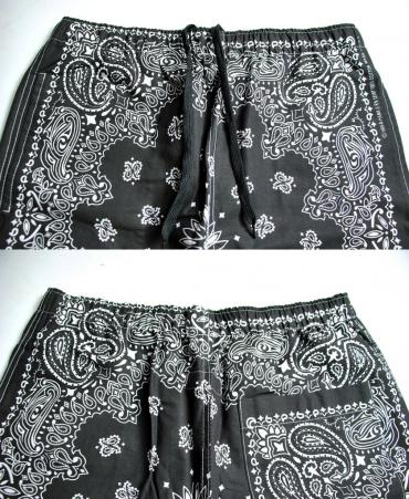 BANNDANA SHORTS **ブラック*