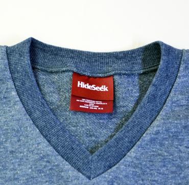 V-NECK POCKET L/S TEE *ブルー*