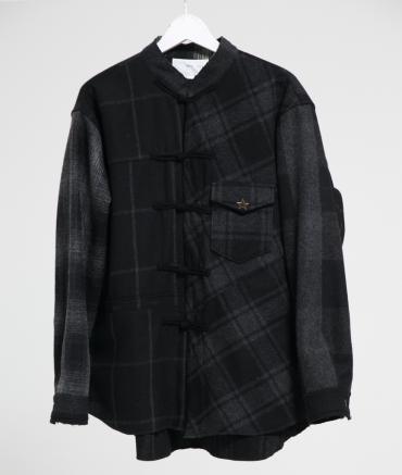 CRAZY WOOL CHECK SHIRTS *ブラックチェック*