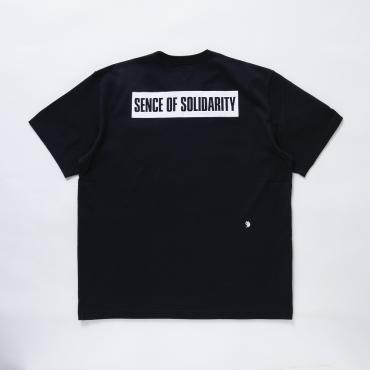 CIRCLE POCKET TEE *グレー×オレンジ*