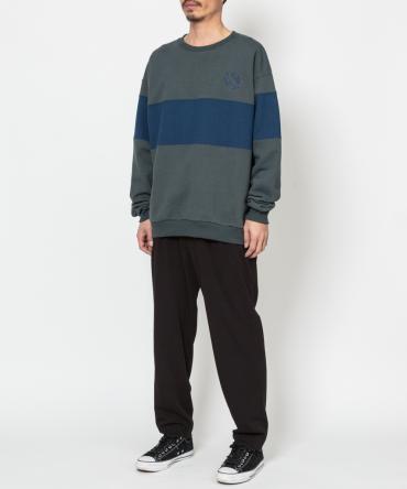 LINE SWEAT *グレー×ネイビー*