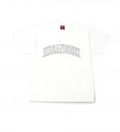 COLLEGE LOGO S/S TEE *ホワイト×ブラック*