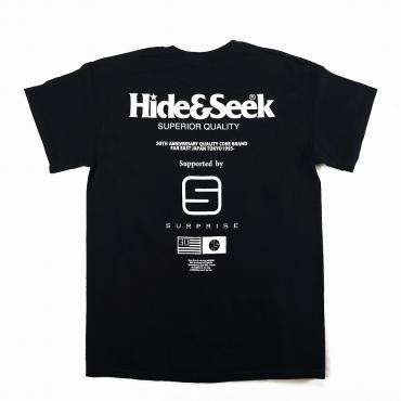 HideandSeek x “SURPRISE” 30th S/S Tee *ブラック*