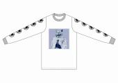 CAT LONG SLEEV TEE *ホワイト×ネガキャット*