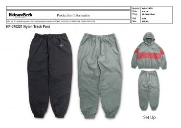 Nylon Track Pant *GRAY*