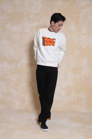 CHEESE CREW NECK SWEAT *ホワイト*