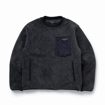 CREW NECK FLEECE *チャコール*