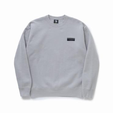 CREW NECK SWEAT BAR TAG *グレー*