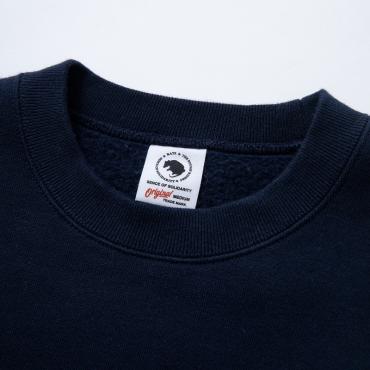 SCRIPT BIG LOGO CREW NECK SWEAT *ネイビー*