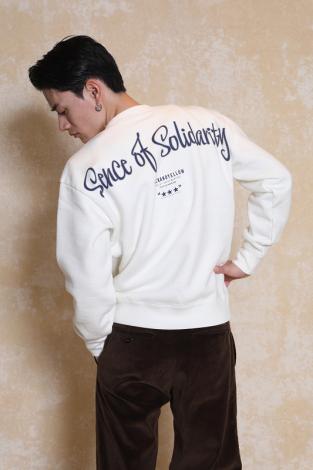 SCRIPT BIG LOGO CREW NECK SWEAT *ホワイト*