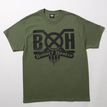 BxH SHOCK TROOPS LOGO TEE *オリーブドラブ×ブラック*