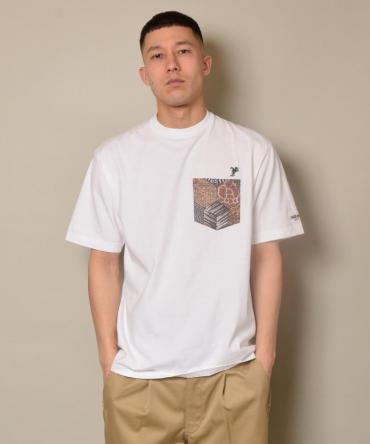 raidback fabric POCKET T / WHITE