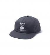 EMBROIDERY CAP "WAY OF LIFE" *チャコール
