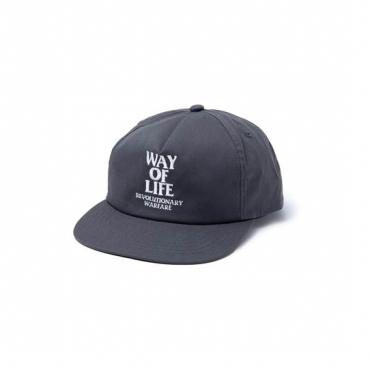 EMBROIDERY CAP "WAY OF LIFE" *チャコール