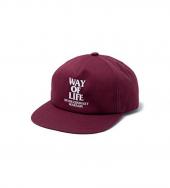 EMBROIDERY CAP "WAY OF LIFE" *マロン