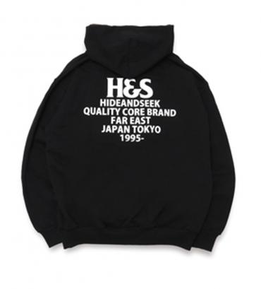 LOGO HOODED SWEAT SHIRT(HEAVY) *ブラック*