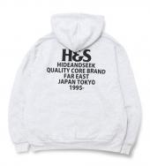 LOGO HOODED SWEAT SHIRT(HEAVY) *ヘザーグレー*