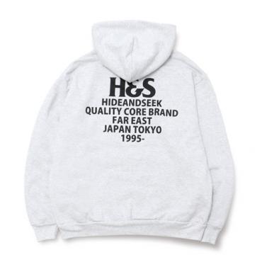 LOGO HOODED SWEAT SHIRT(HEAVY) *ヘザーグレー*