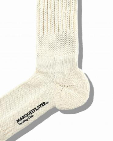 Hybrid rib socks "made in Japan" ivory white