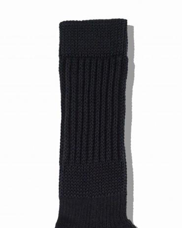 Hybrid rib socks "made in Japan" charcoal