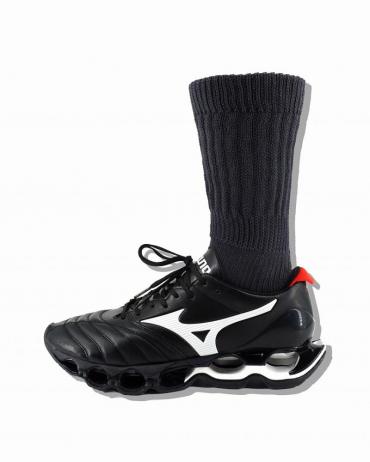 Hybrid rib socks "made in Japan" charcoal