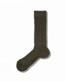 Hybrid rib socks "made in Japan" olive