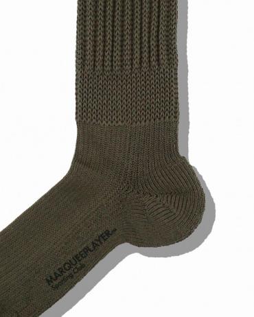 Hybrid rib socks "made in Japan" olive