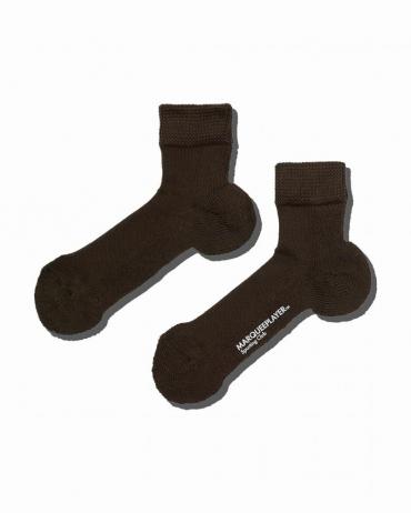 Hybrid rib socks SS "Made In JAPAN" dark brown